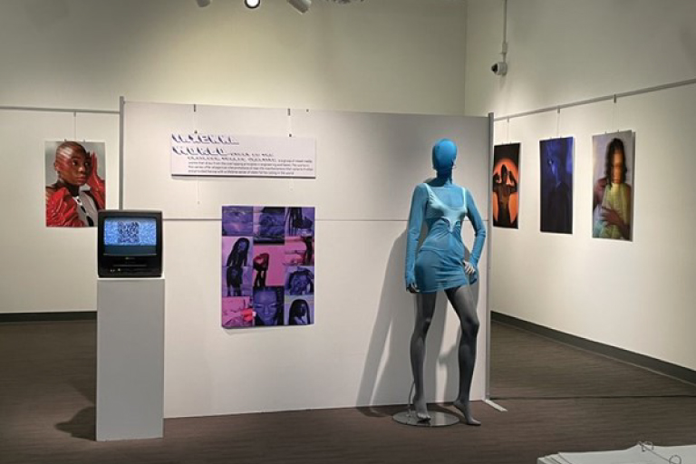 A recent display in the cultural arts gallery.